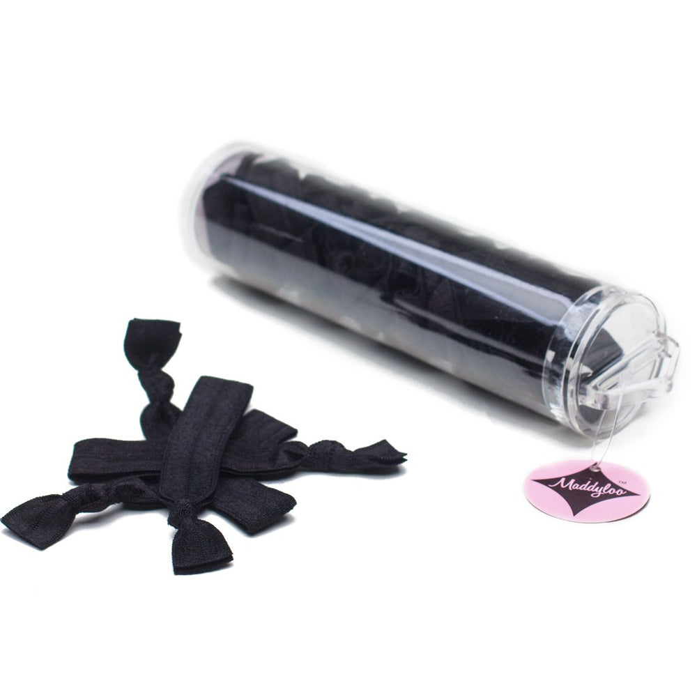 All Black Collection - 25 Hair Ties